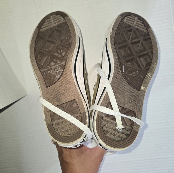 Converse Shoes Womens 4 Clear Plastic Sneakers Chucks All Star Lace Up 148633C - Picture 5 of 5